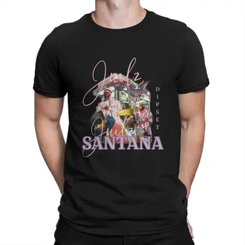 Juelz Santana Мужская футболка Santana Crewneck Тканевая футболка с коротким рукавом Забавная идея подарка высшего качества