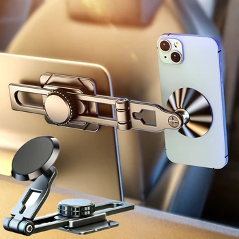 Магнитный держатель для телефона для автомобиля Tesla Model 3 / X / Y /S, экран приборной панели автомобиля, Складное Скрытое крепление для мобильного телефона, вращающееся на 360 °