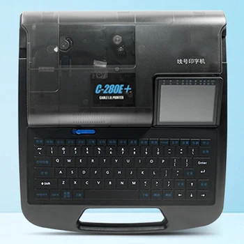 Машина для кодирования линейных номеров C280E / T машина для кодирования пластиковых термоусадочных трубок U-дисковый принтер для нумерации этикеток