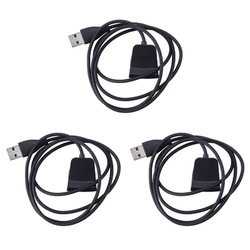 USB-кабель Для зарядки, док-станция, зарядное Устройство Для Fitbit Alta HR, смарт-часы с браслетом для фитнес-трекера (3 фута / 1 метр, 3 упаковки)