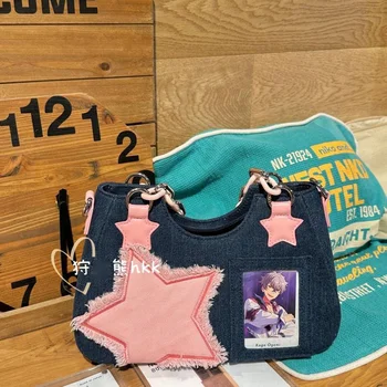Оригинальные сумки для женщин, джинсовая сумка Spicy Girl Y2K, сумки через плечо, японские Корейские модные женские сумки для рук