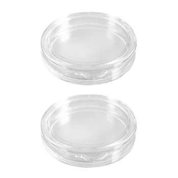 ABHU 20 шт Маленькие Круглые Прозрачные Пластиковые капсулы для монет в коробке 20 мм